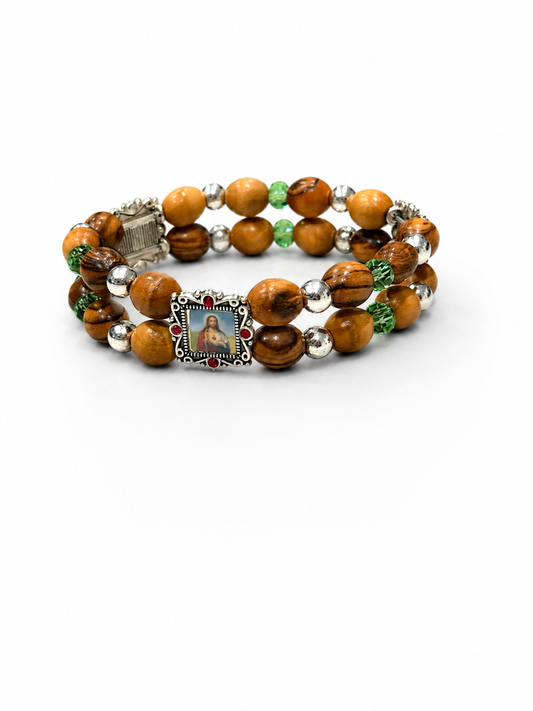 Armband i olivträ